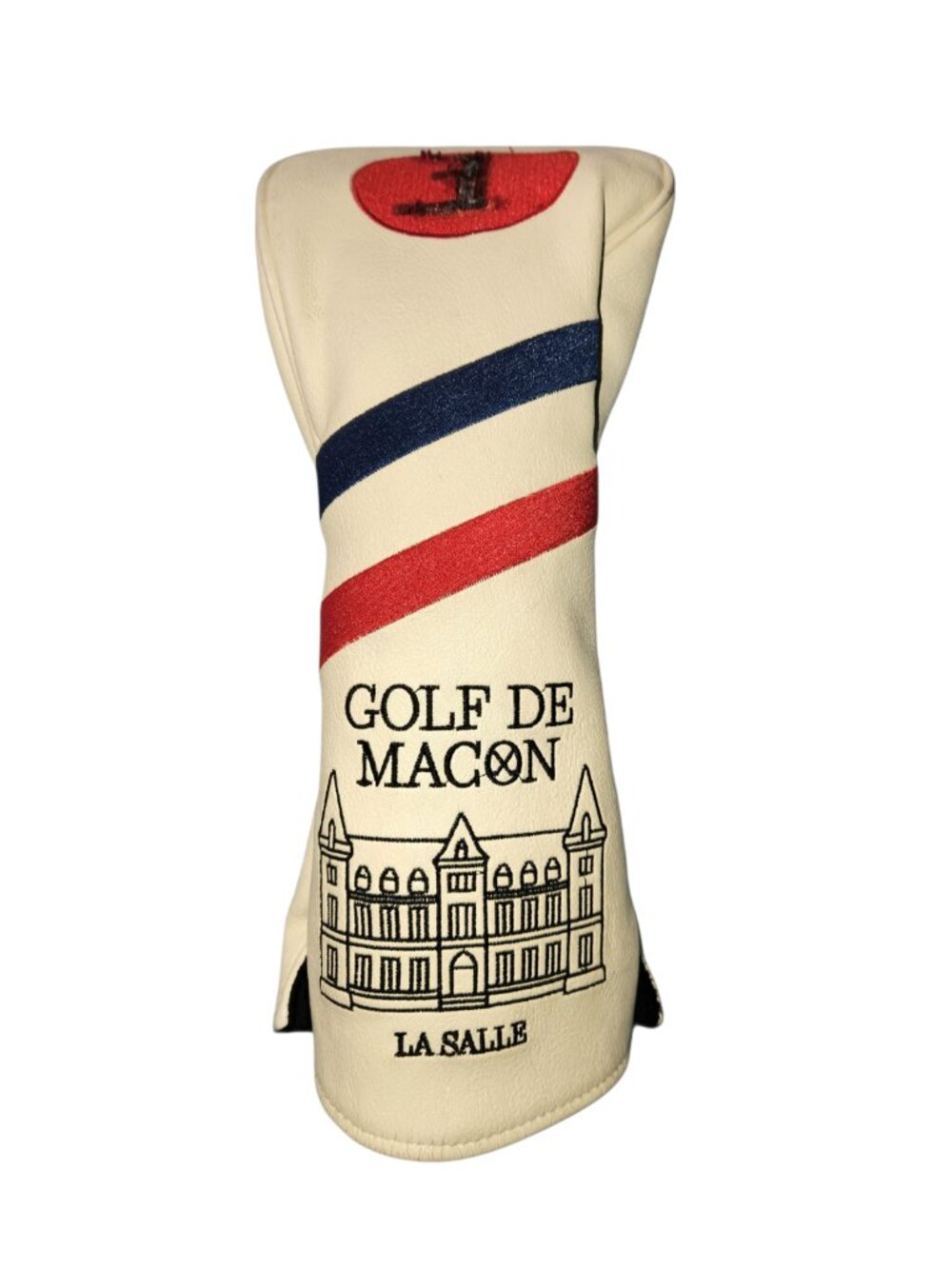 Golf De Macon La Salle Golf Club Driver Headcover Head Cover White Rare